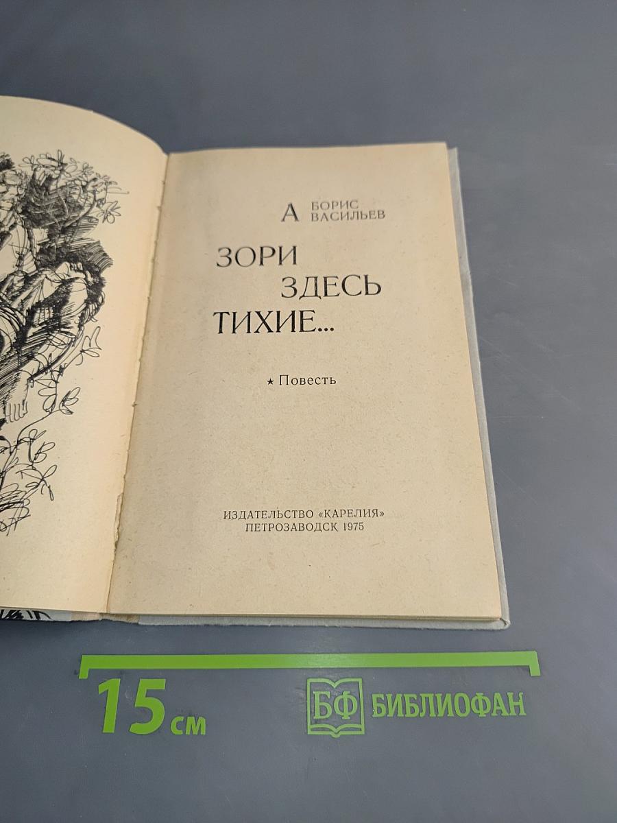 А зори здесь тихие...