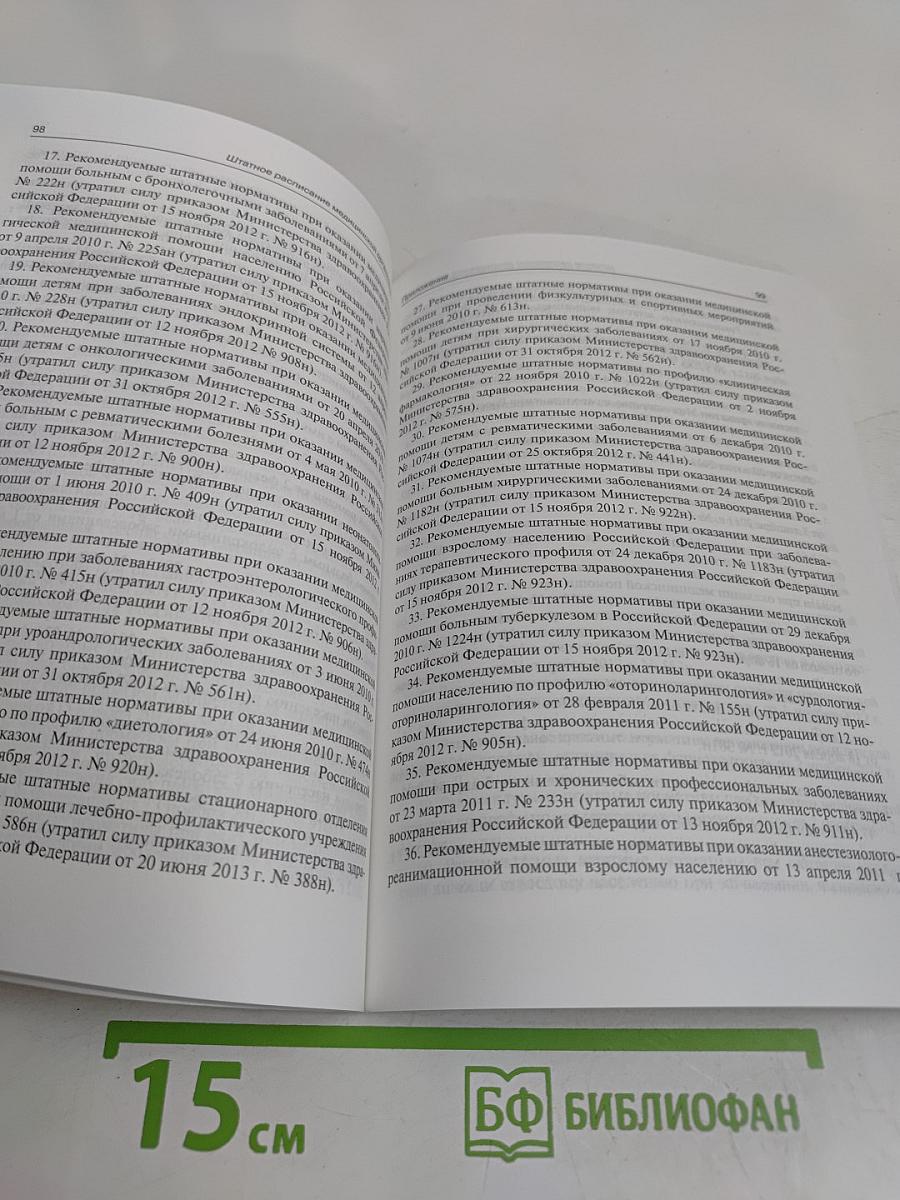 Штатное расписание медицинской организации
