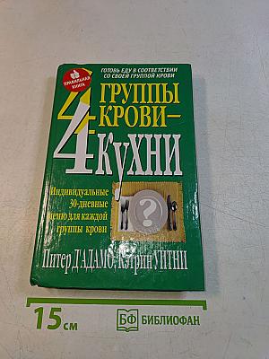 4 группы крови – 4 кухни