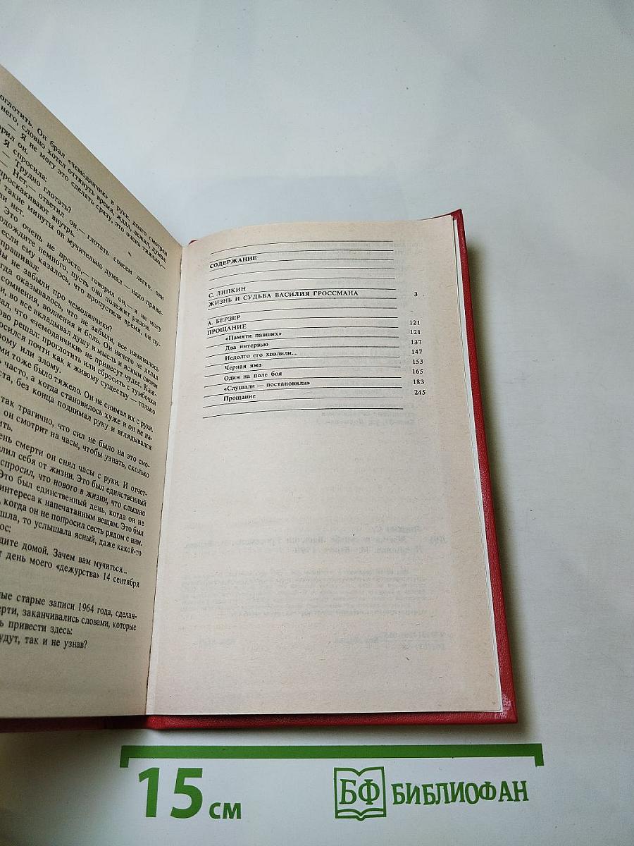 Жизнь и судьба Василия Гроссмана; Прощание