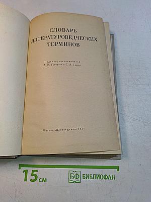 Словарь литературоведческих терминов