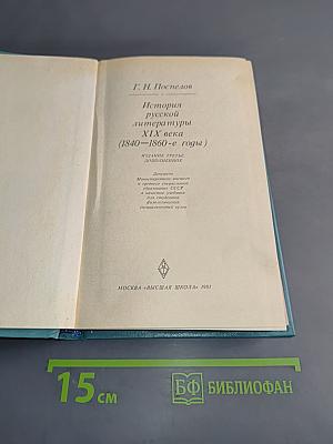 История русской литературы XIX века (1840-1860-е годы)