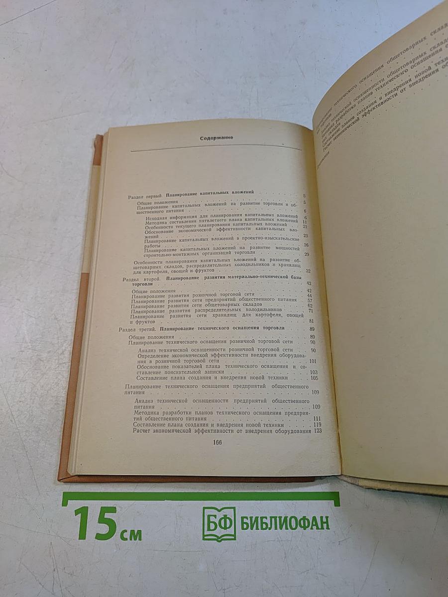 Методические указания к разработке планов развития торговли. Часть II. Планирование капитальных вложений и развитие материально-технической базы торговли