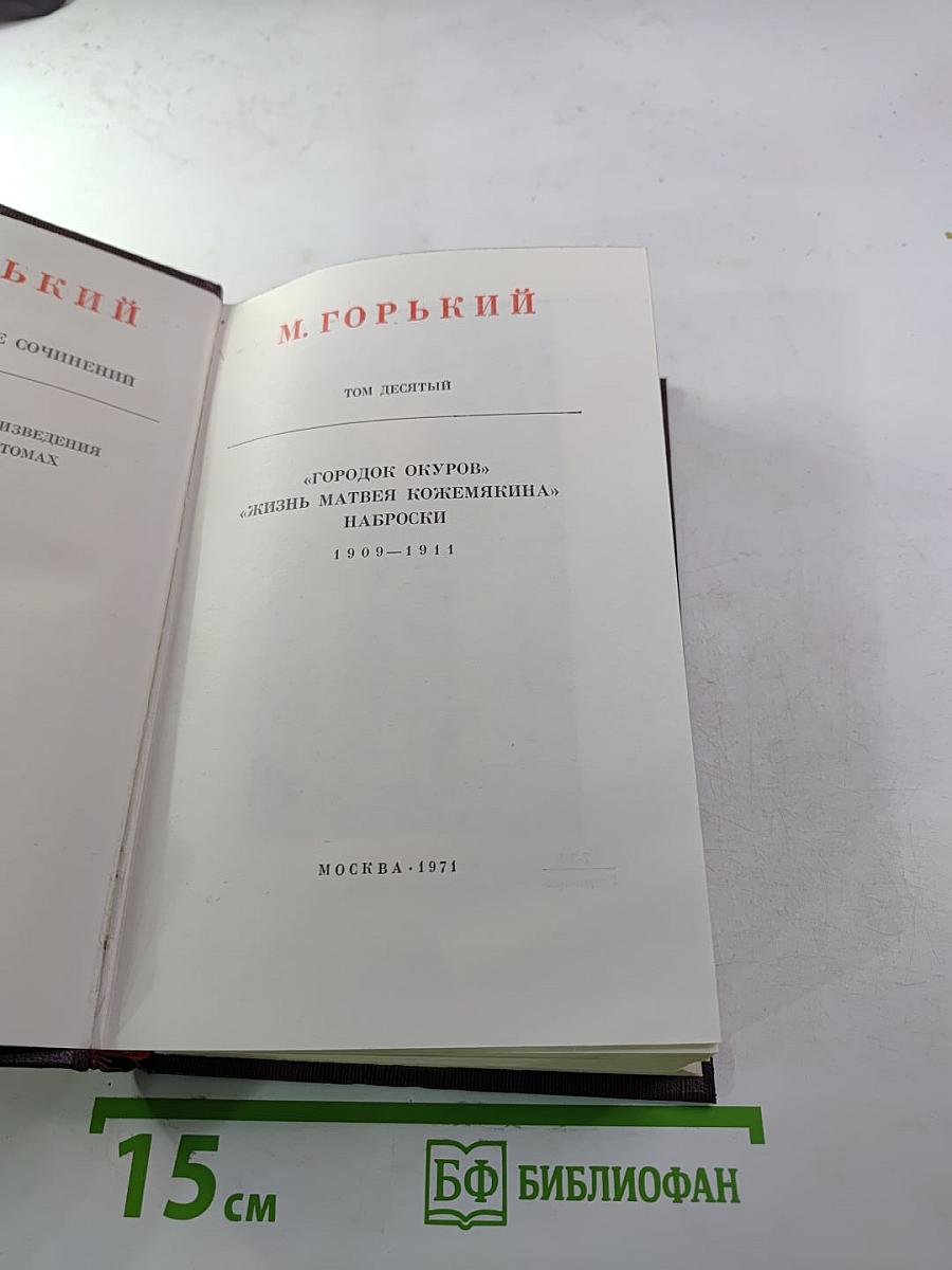 Собрание сочинений. Том десятый: Городок Окуров. Жизнь Матвея Кожемякина. Наброски