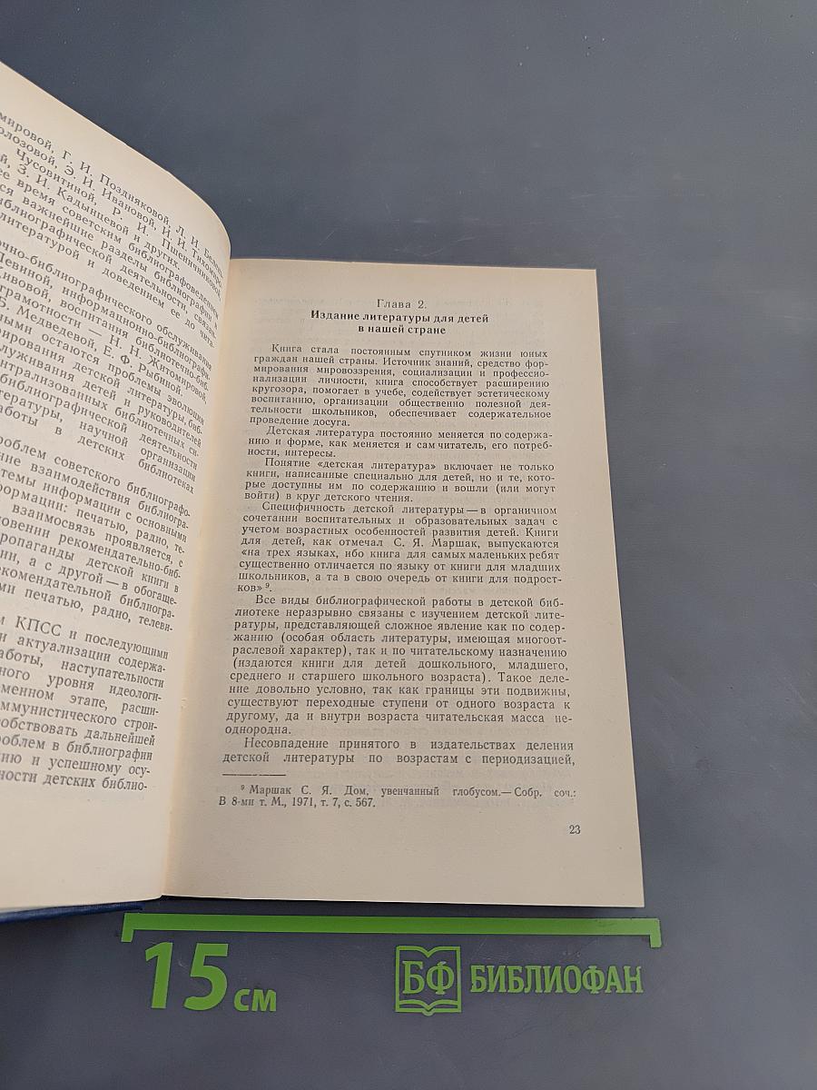 Библиография литературы для детей. Учебник