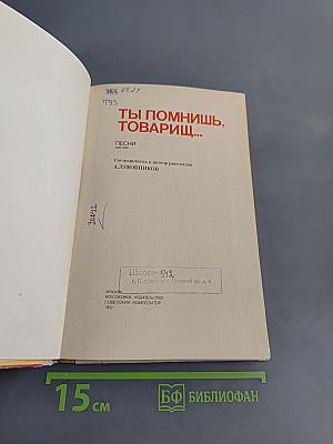 Ты помнишь, товарищ...