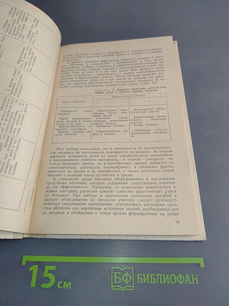 Современный урок биологии