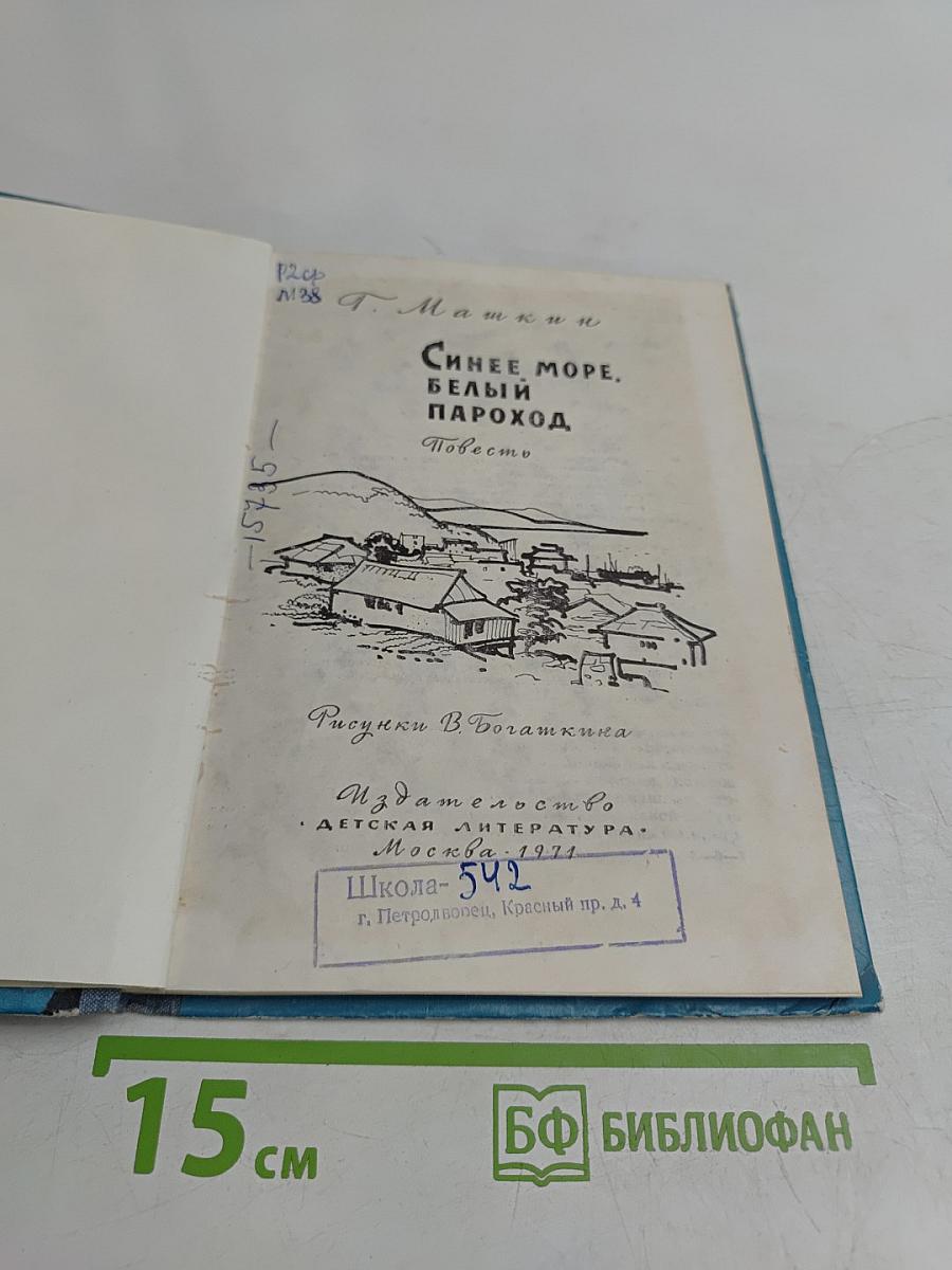 Синее море, белый пароход. Повесть