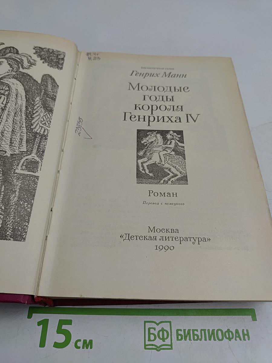 Молодые годы короля Генриха IV