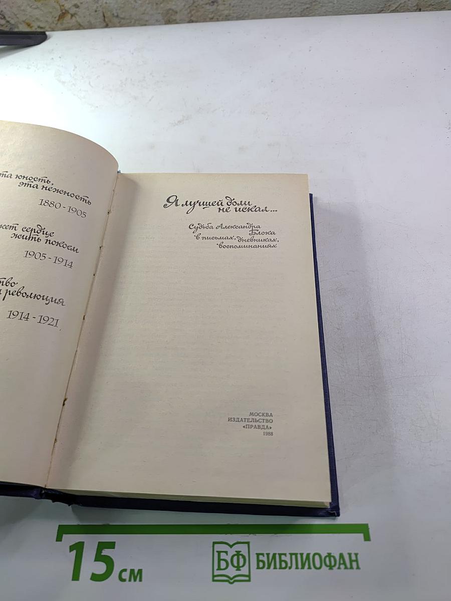 Я лучшей доли не искал... Судьба Александра Блока в письмах, дневниках, воспоминаниях
