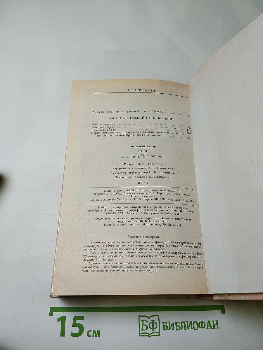 Гойя, или Тяжкий путь познания