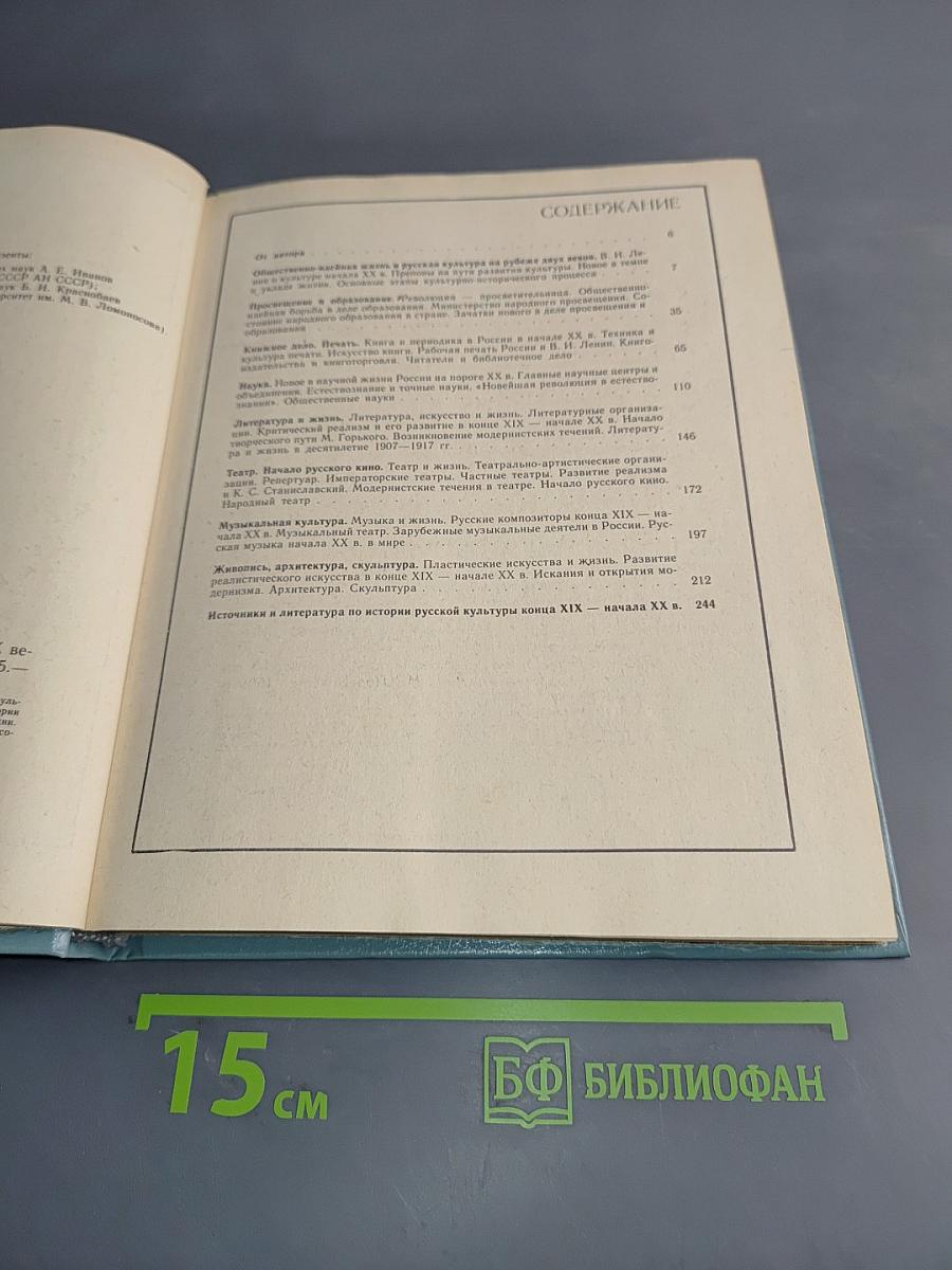 Очерки истории русской культуры начала XX века. Книга для учителя