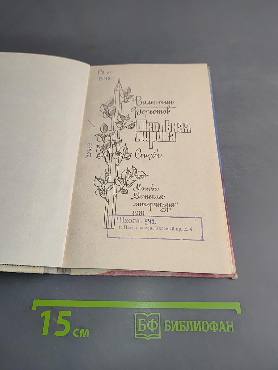 Школьная лирика