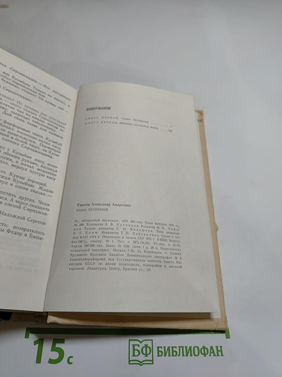 Чаша терпения