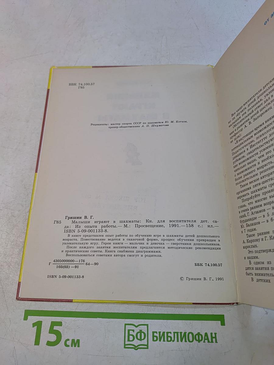 Малыши играют в шахматы