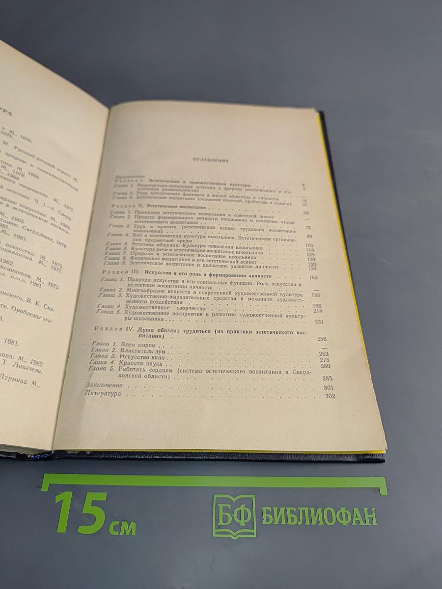 Эстетическая культура и эстетическое воспитание. Книга для учителя