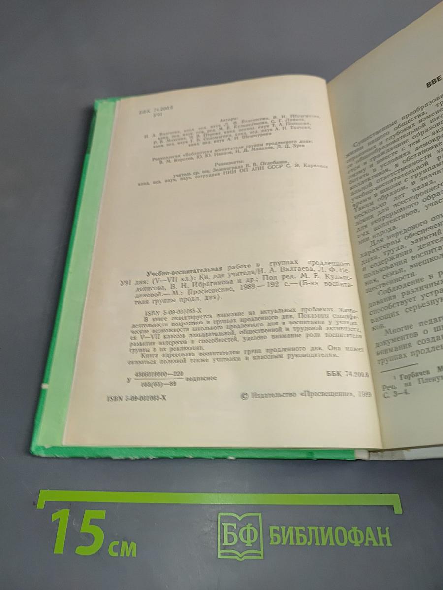 Учебно-воспитательная работа в группах продленного дня (V-VII классы)