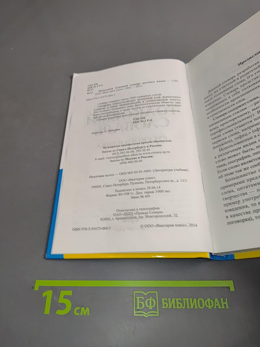 Школьный толковый словарь русского языка