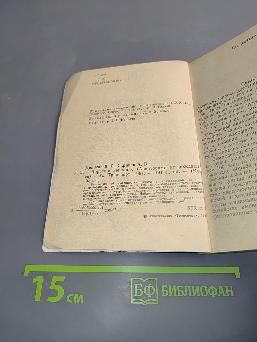 Дорога в авиацию