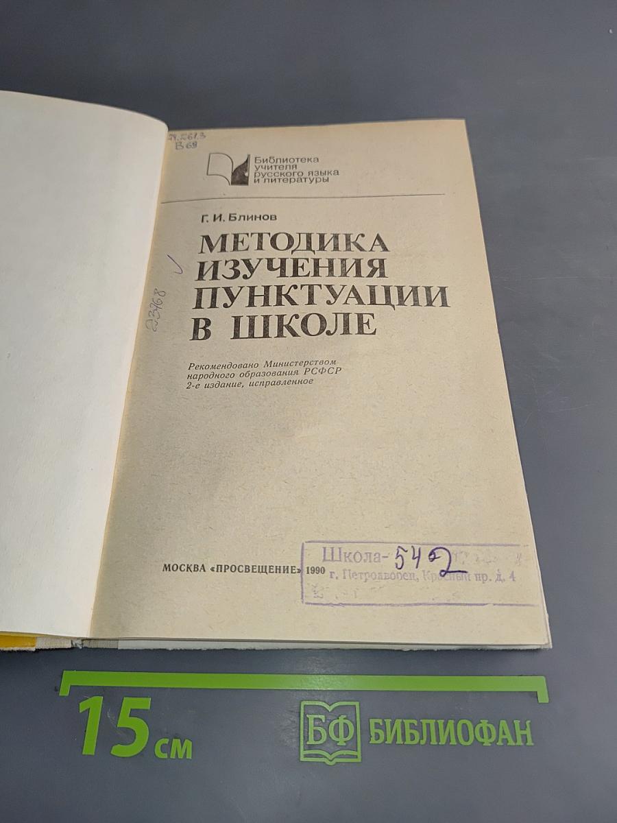 Методика изучения пунктуации в школе