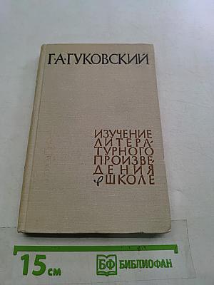 Изучение литературного произведения в школе