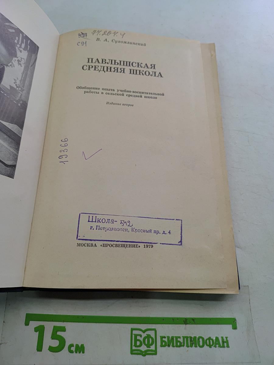 Павлышская средняя школа
