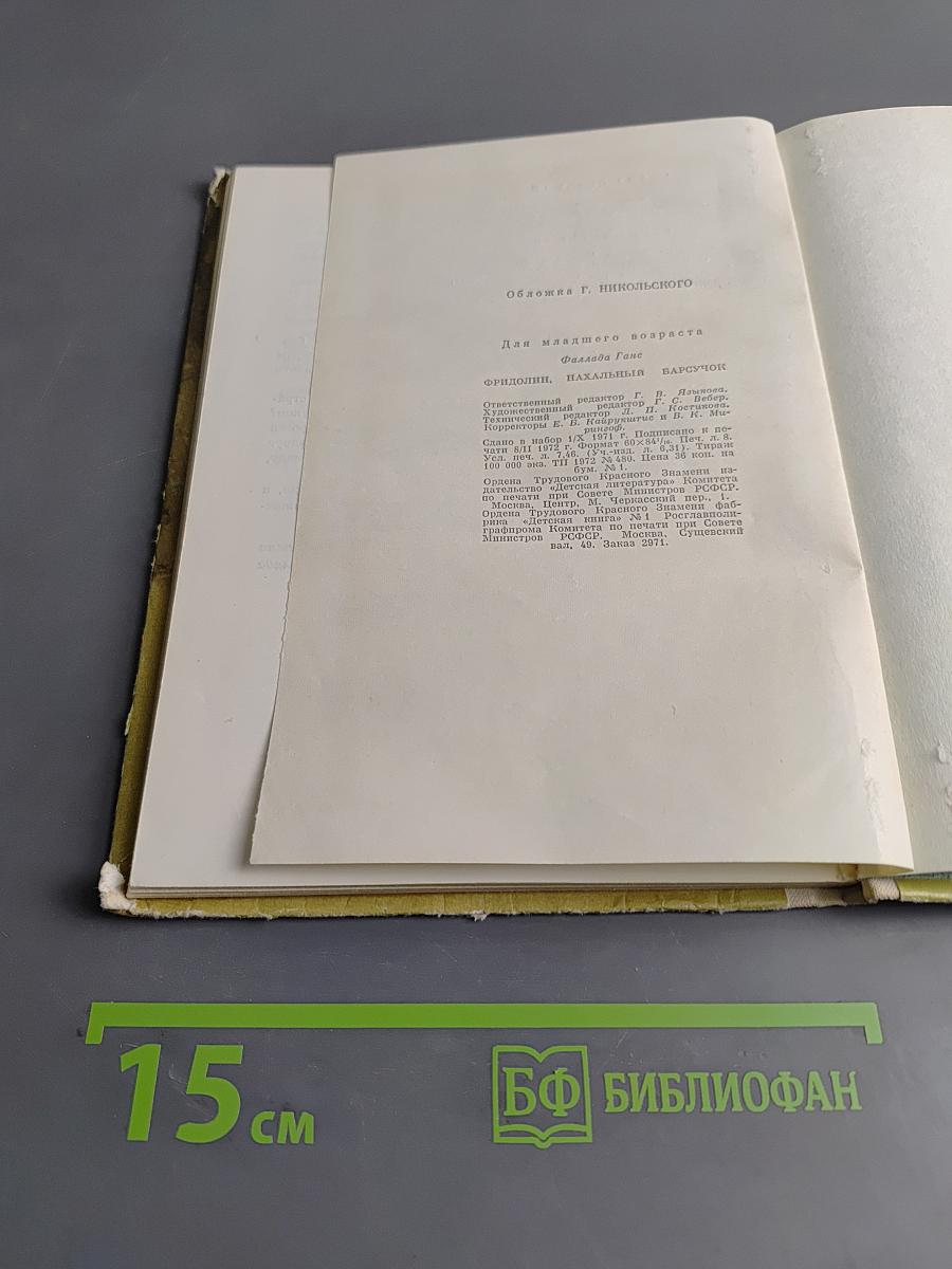 Фридолин, начальник барсучок