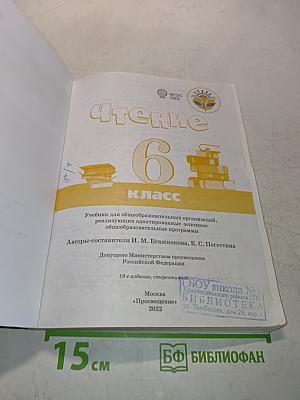 Чтение. 6 класс