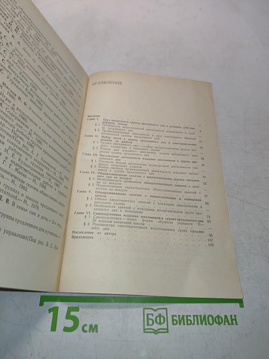Учебно-воспитательная работа в группах продленного дня (I-IV классы)