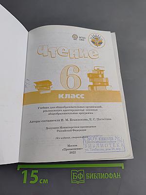 Чтение. 6 класс