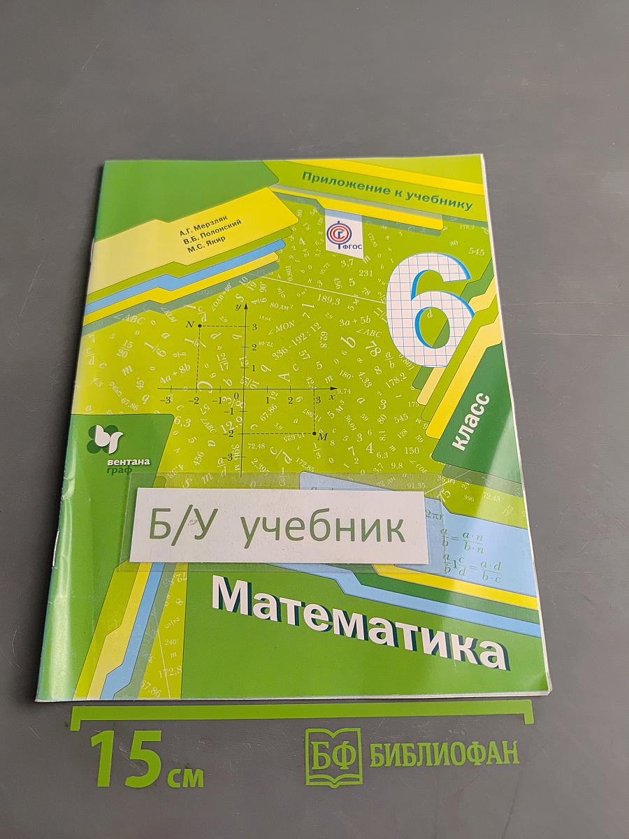 Математика. Приложение к учебнику. 6 класс