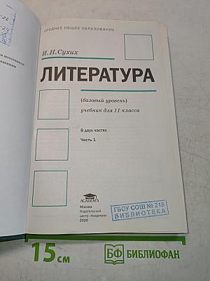 Литература. 11 класс. Базовый уровень. Часть 1