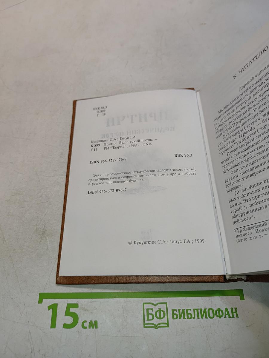 Притчи ведический поток