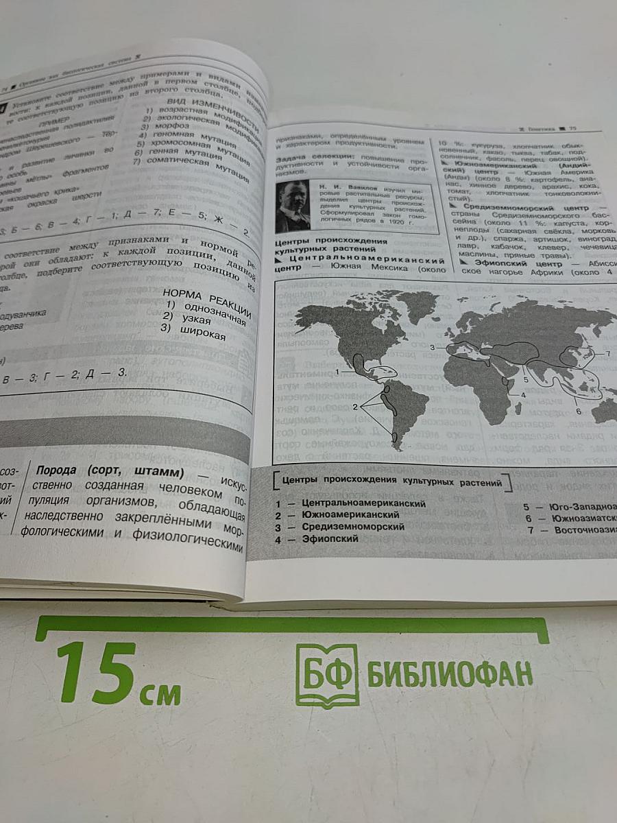 Наглядный справочник для подготовки к ОГЭ и ЕГЭ. Биология