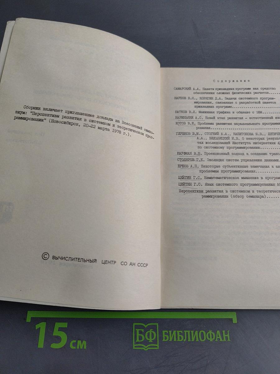 Перспективы системного и теоретического программирования