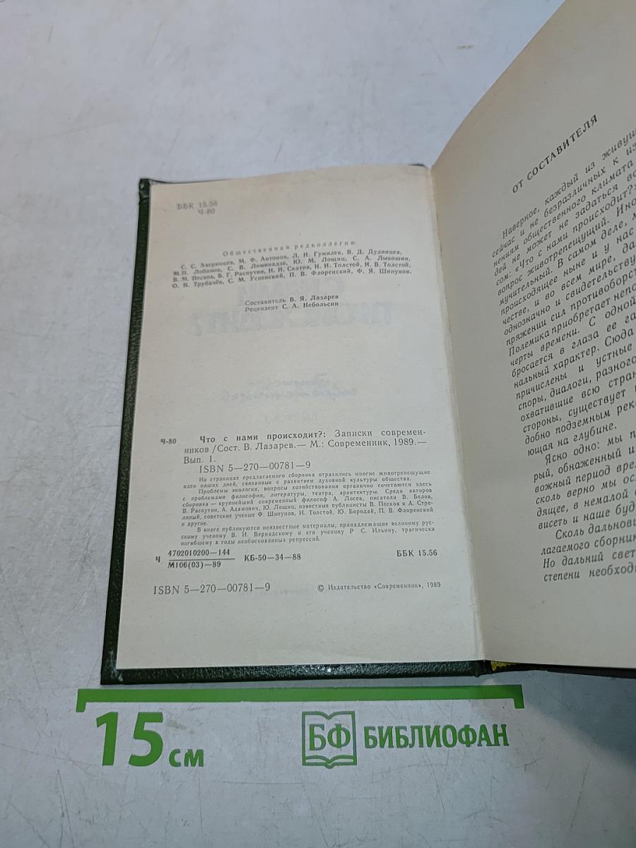Что с нами происходит? Записки современников. Выпуск 1