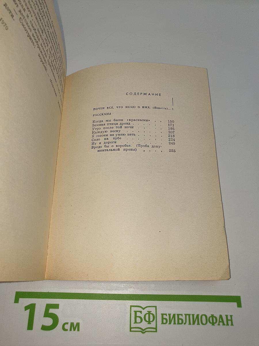 Почти все, что знаю о них