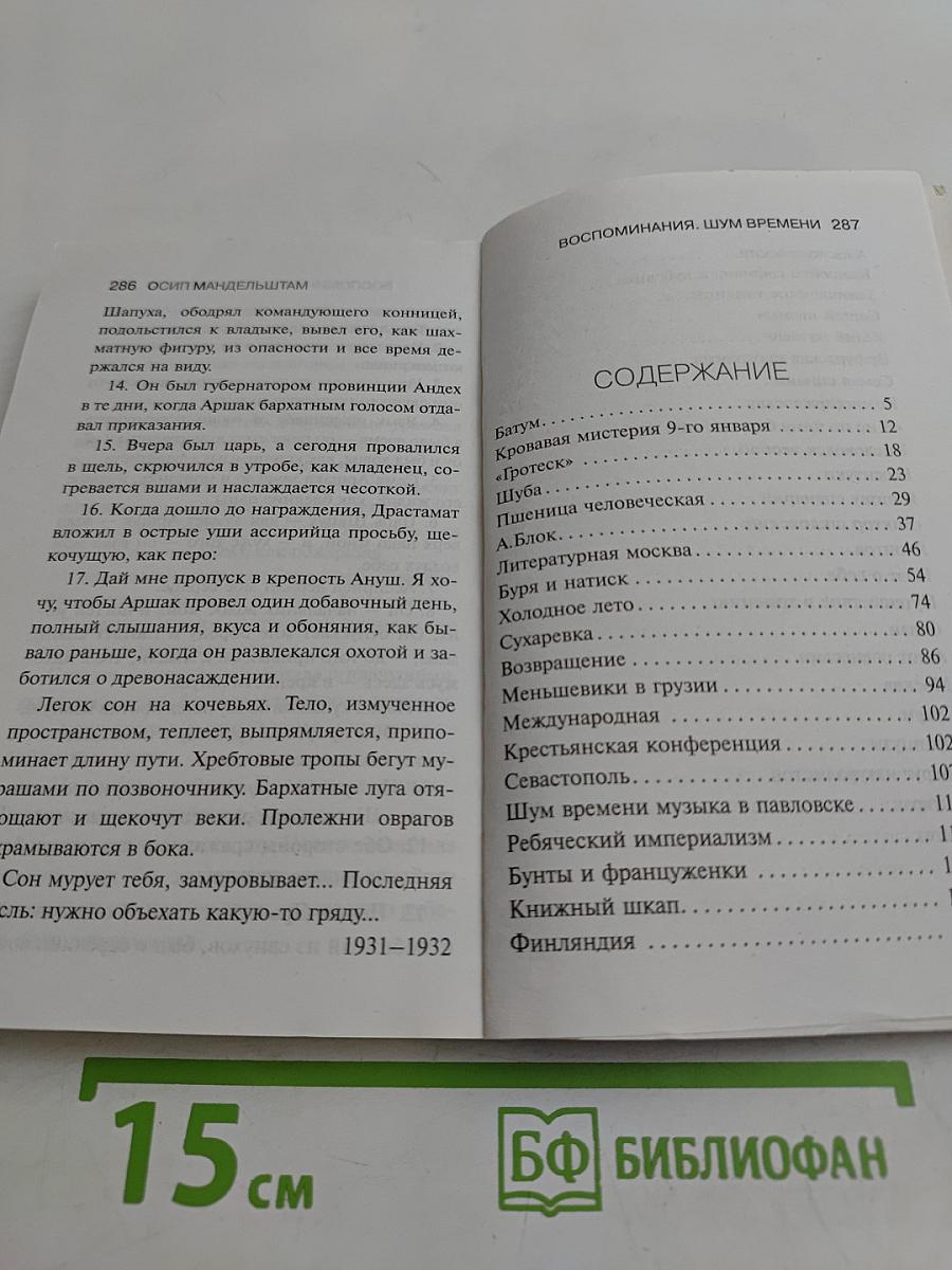 Осип Мандельштам. Воспоминания. Шум времени