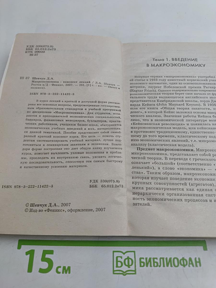 Макроэкономика. Конспект лекций