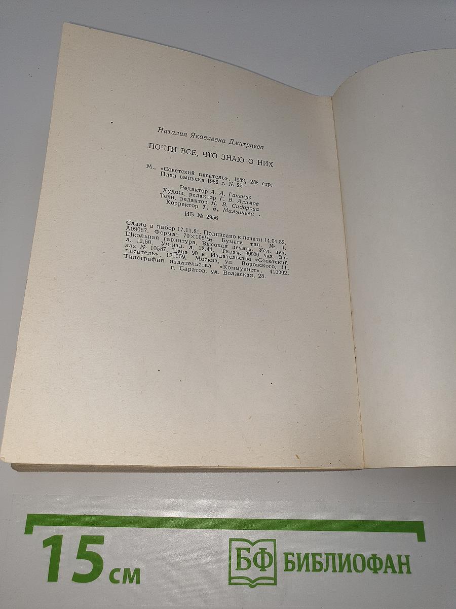 Почти все, что знаю о них