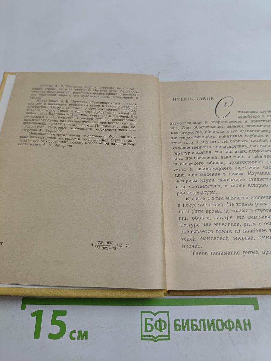 Ритм образа. Стилистические проблемы