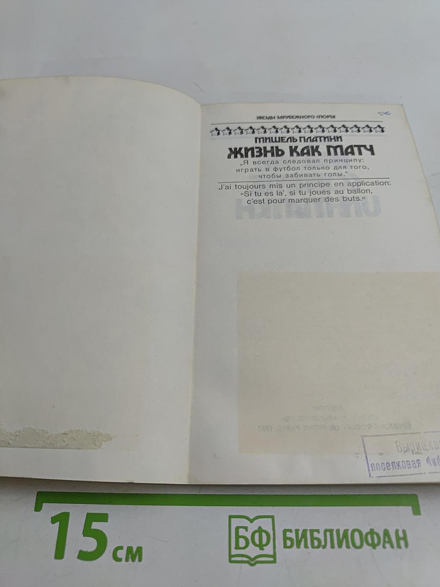 Мишель Платини. Жизнь как матч