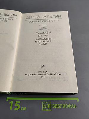 Собрание сочинений. Том шестой. Рассказы 1981-1989. Литературно-критические статьи