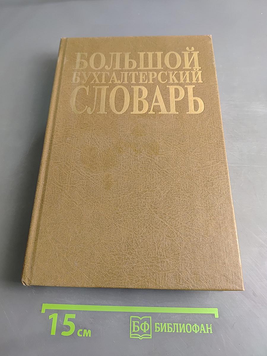 Большой бухгалтерский словарь