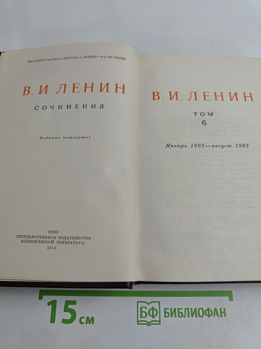 Сочинения. Том 6