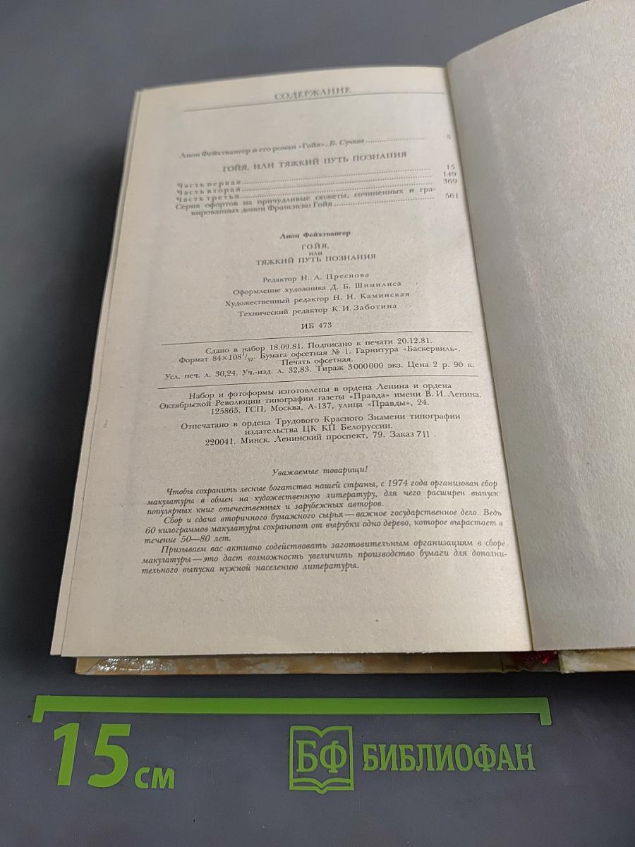 Гойя, или Тяжкий путь познания