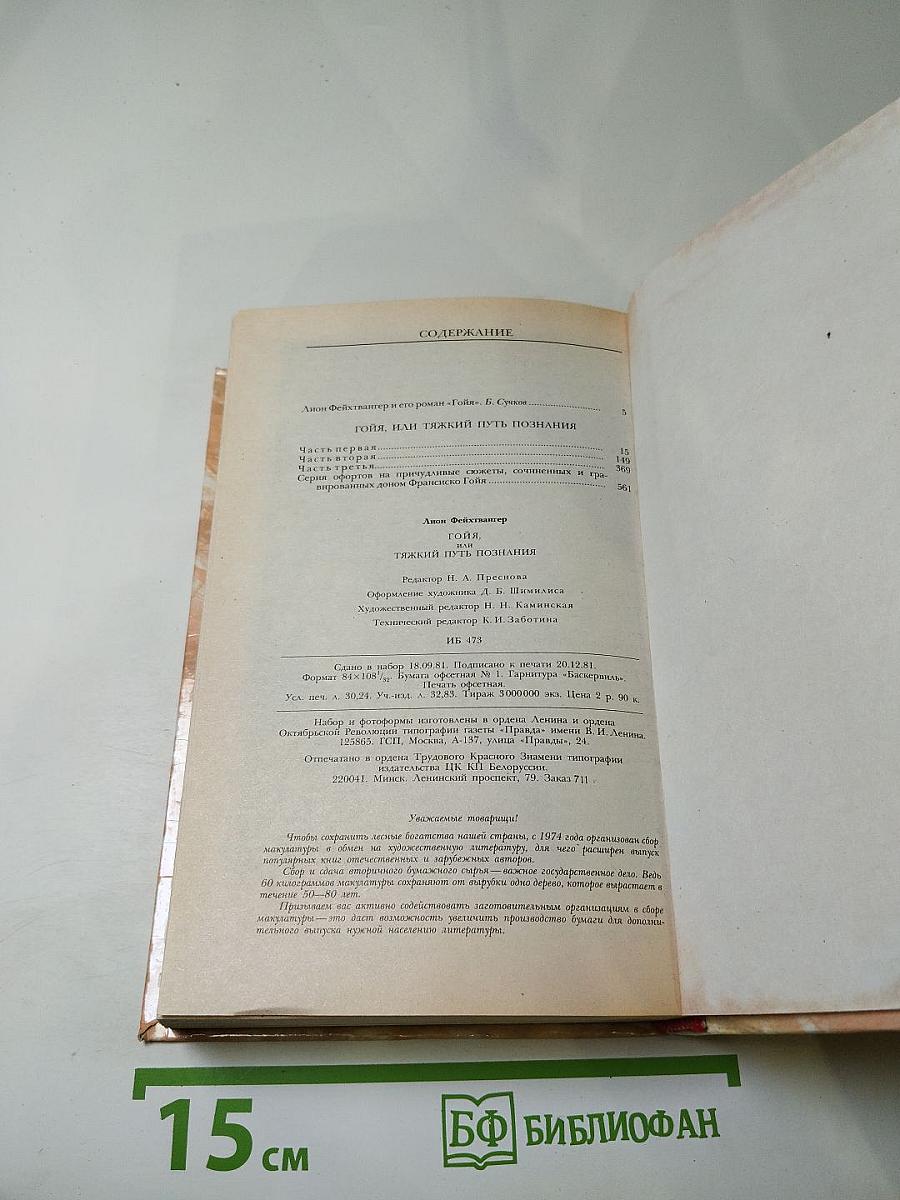 Гойя, или тяжкий путь познания