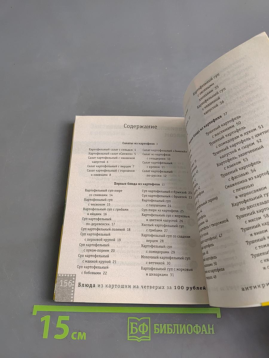 Блюда из картошки на четверых за 100 рублей