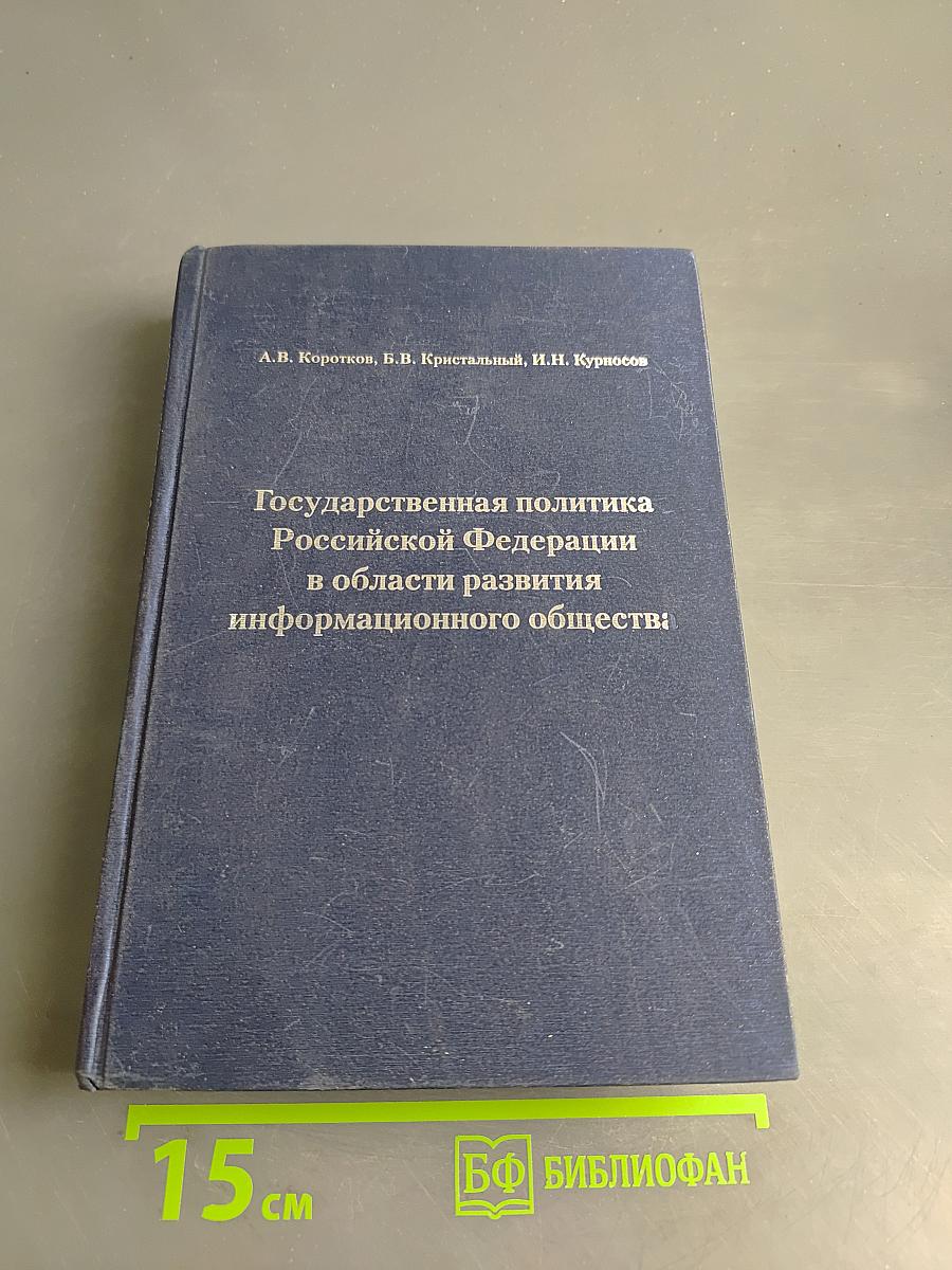 Государственная политика Российской Федерации в области развития информационного общества