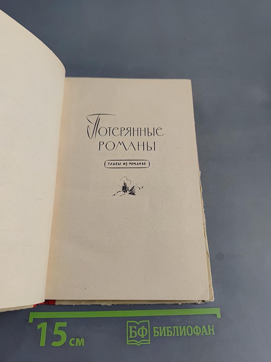 Потерянные романы